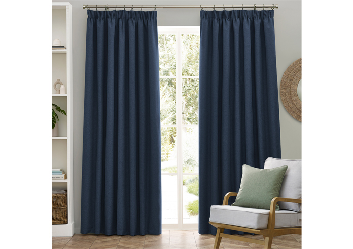 Dawn (Blackout) Pencil Pleat, Midnight - Ready Made Curtains - Image 7